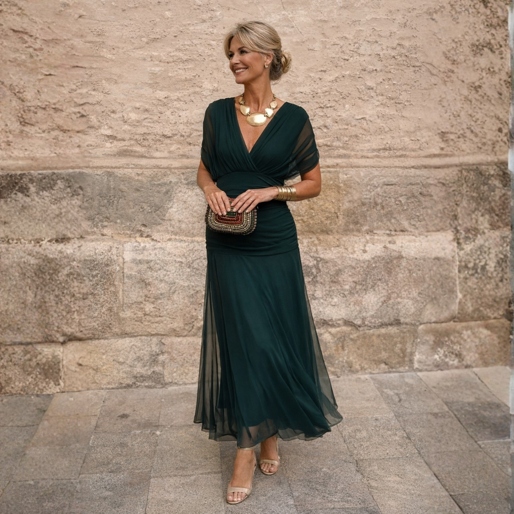 Mikaela | Vestido Maxi de Escote en V
