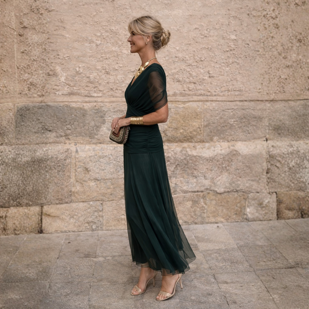 Mikaela | Vestido Maxi de Escote en V