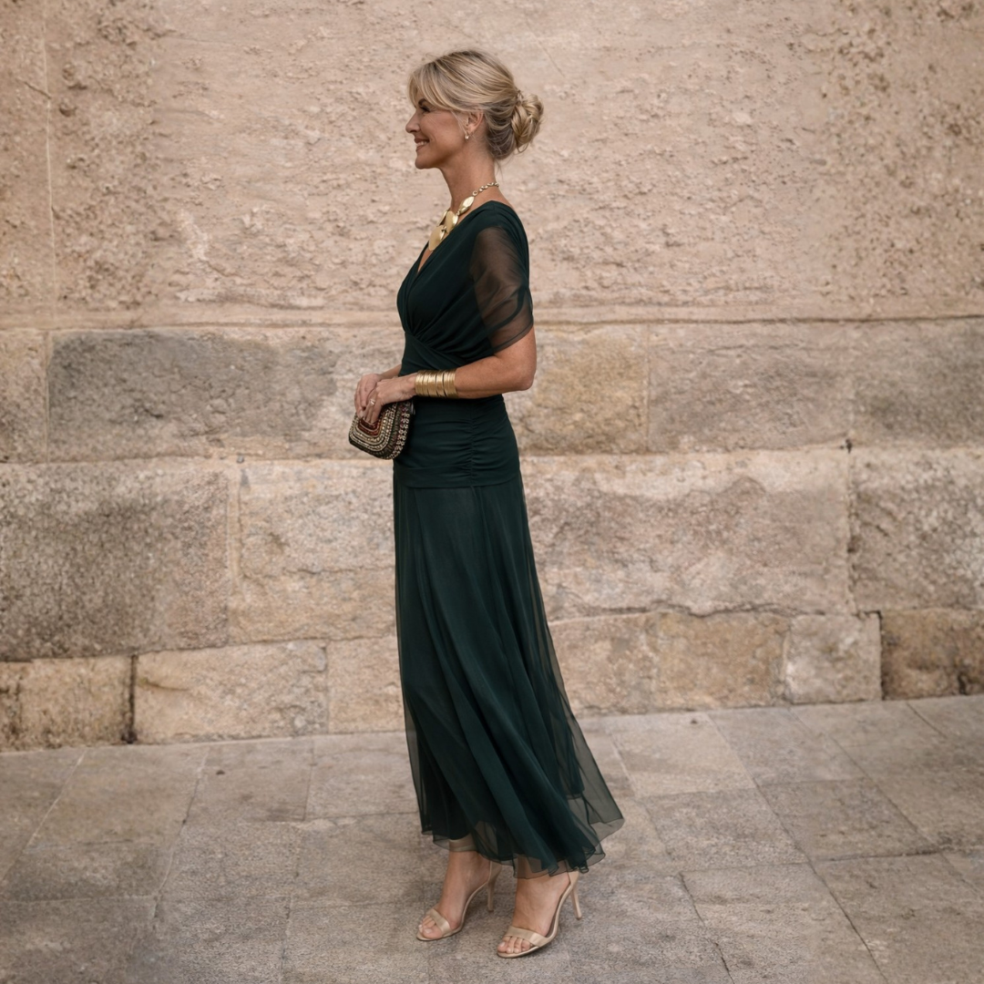 Mikaela | Vestido Maxi de Escote en V