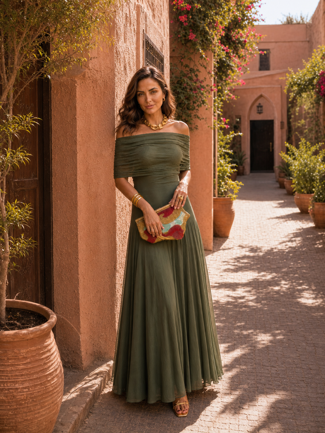 Vestido de Toledo en verde - Edición limitada