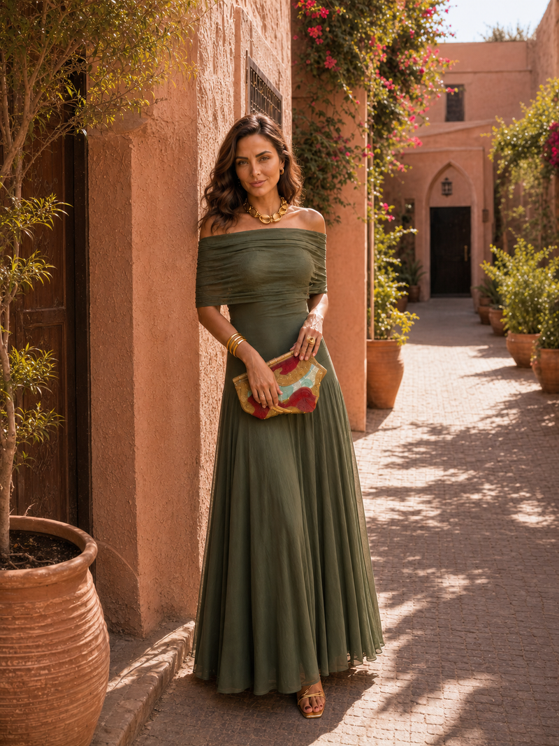 Vestido de Toledo en verde - Edición limitada