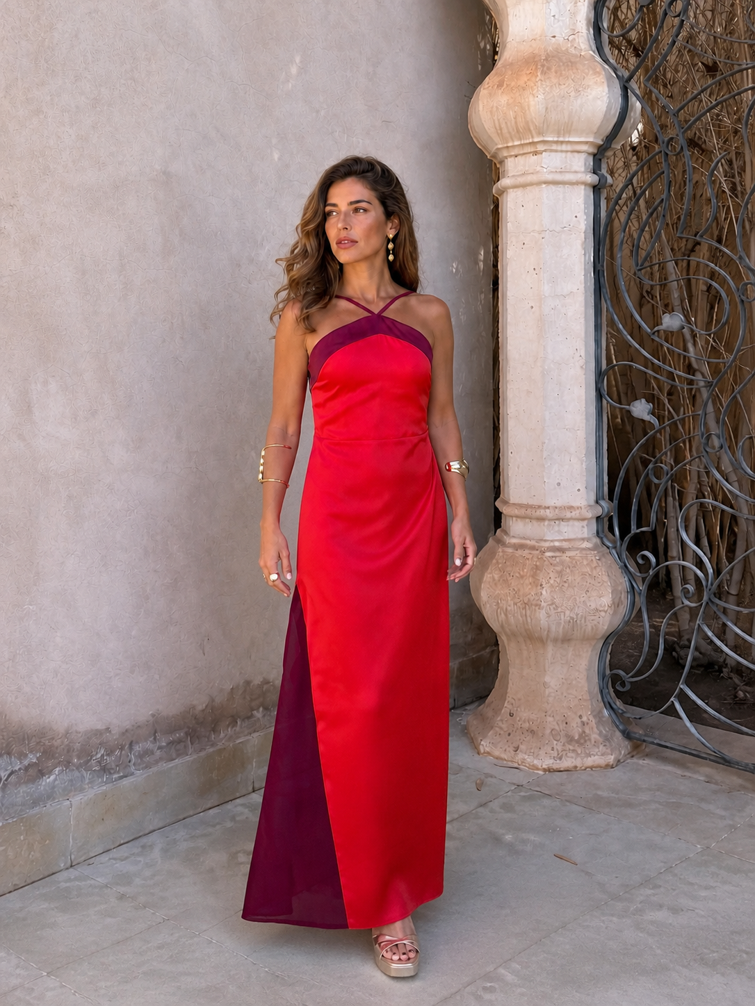 Vestido Oasis en rojo