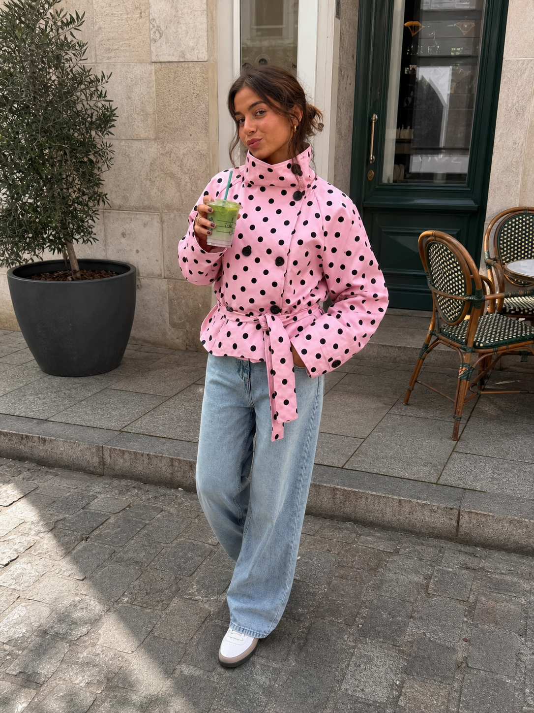Trench Valentina Rosa de Lunares™