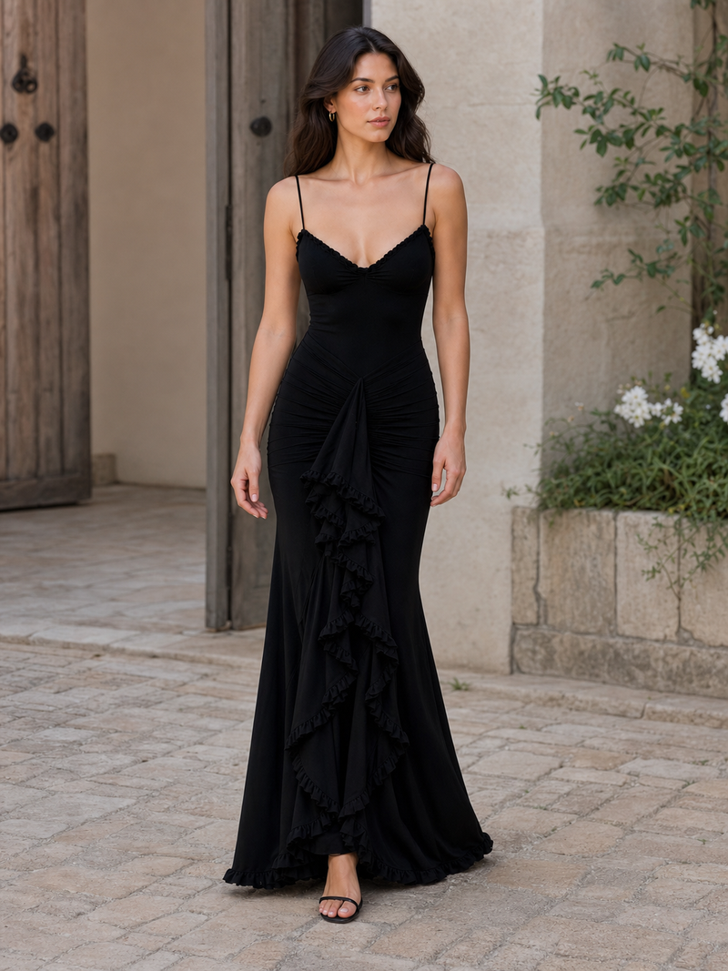 EDITH | Vestido Largo de Tirantes