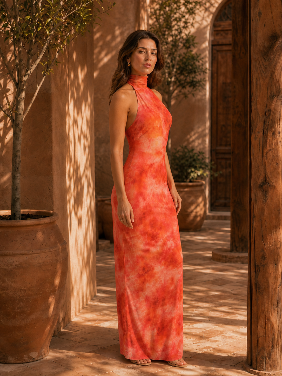 Vestido Coral Bloom