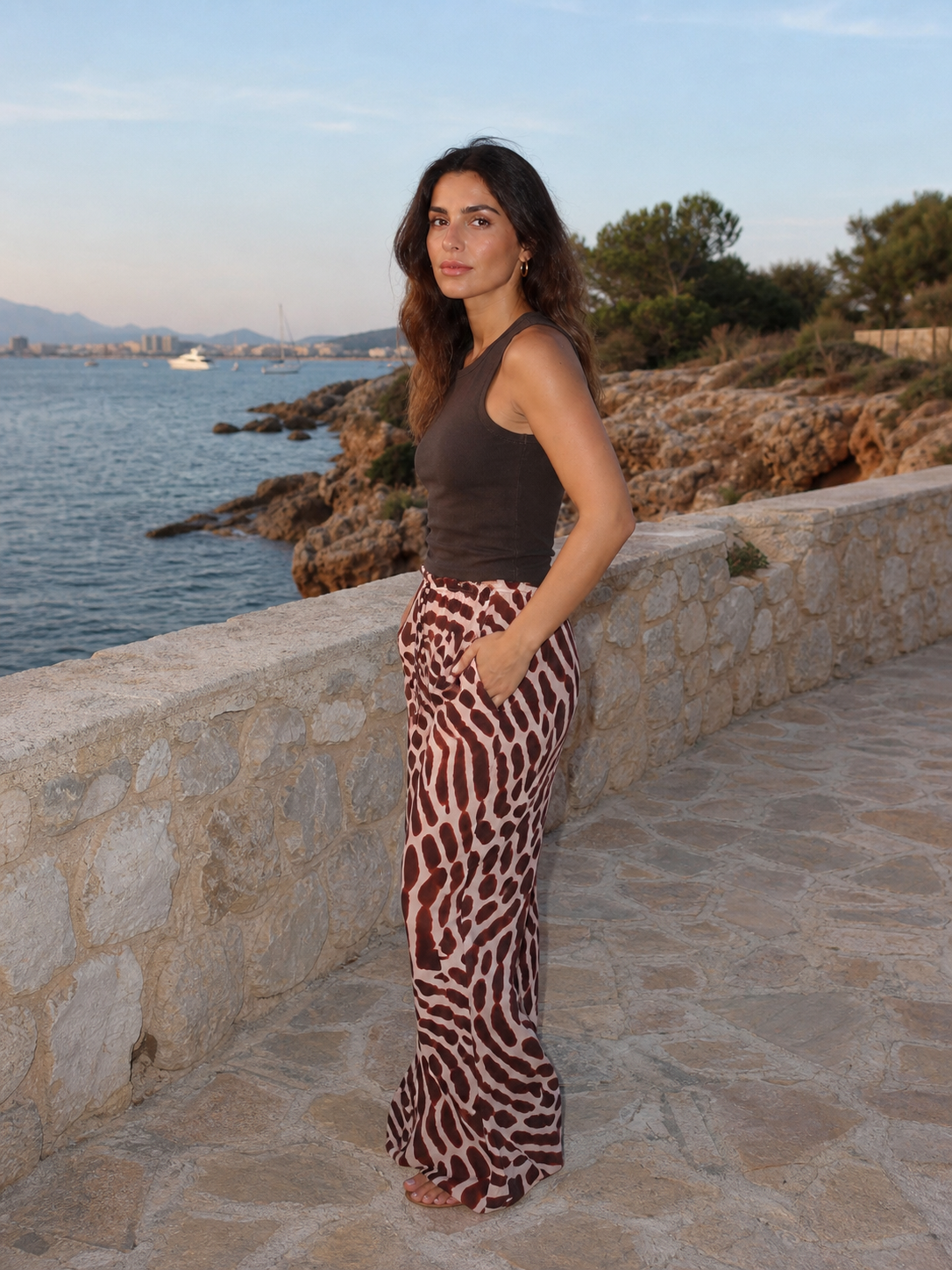 Pantalón Estampado Jirafa