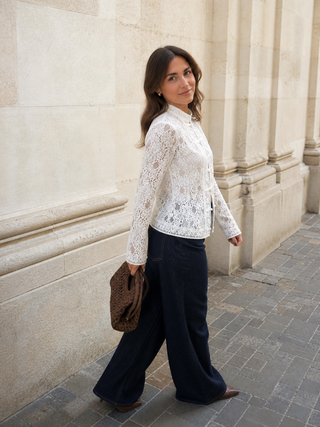 Top Alessia Encaje Marfil™
