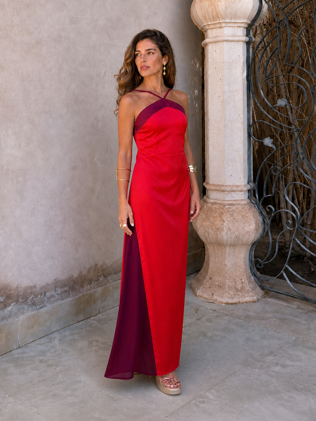 Vestido Oasis en rojo