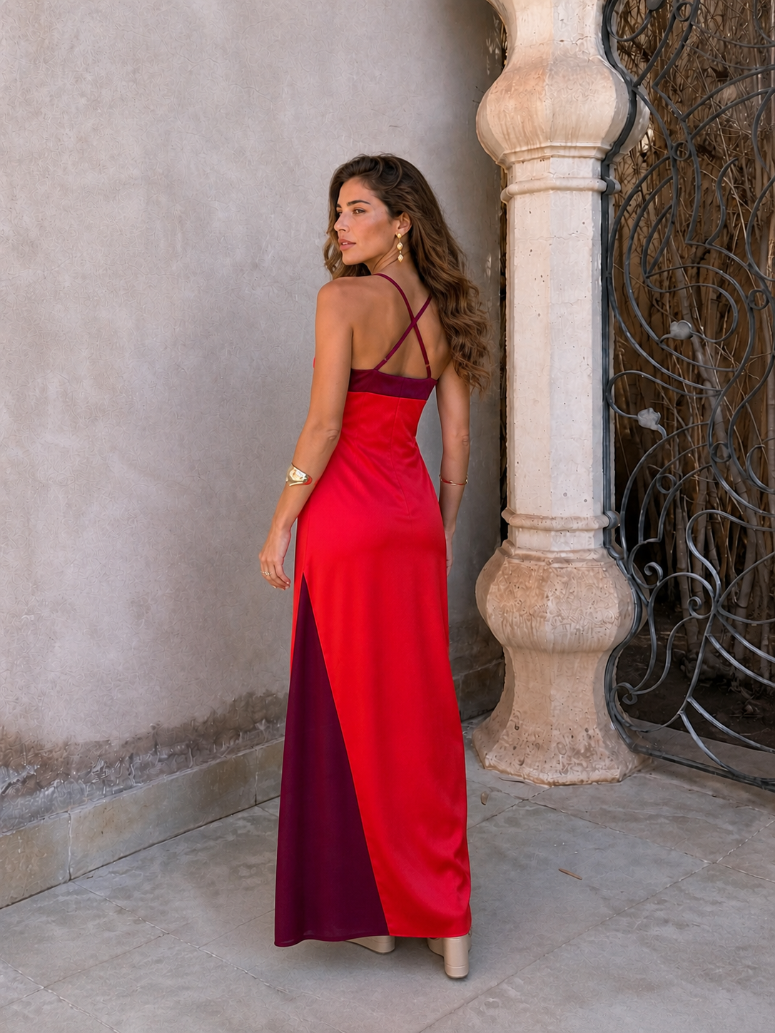 Vestido Oasis en rojo