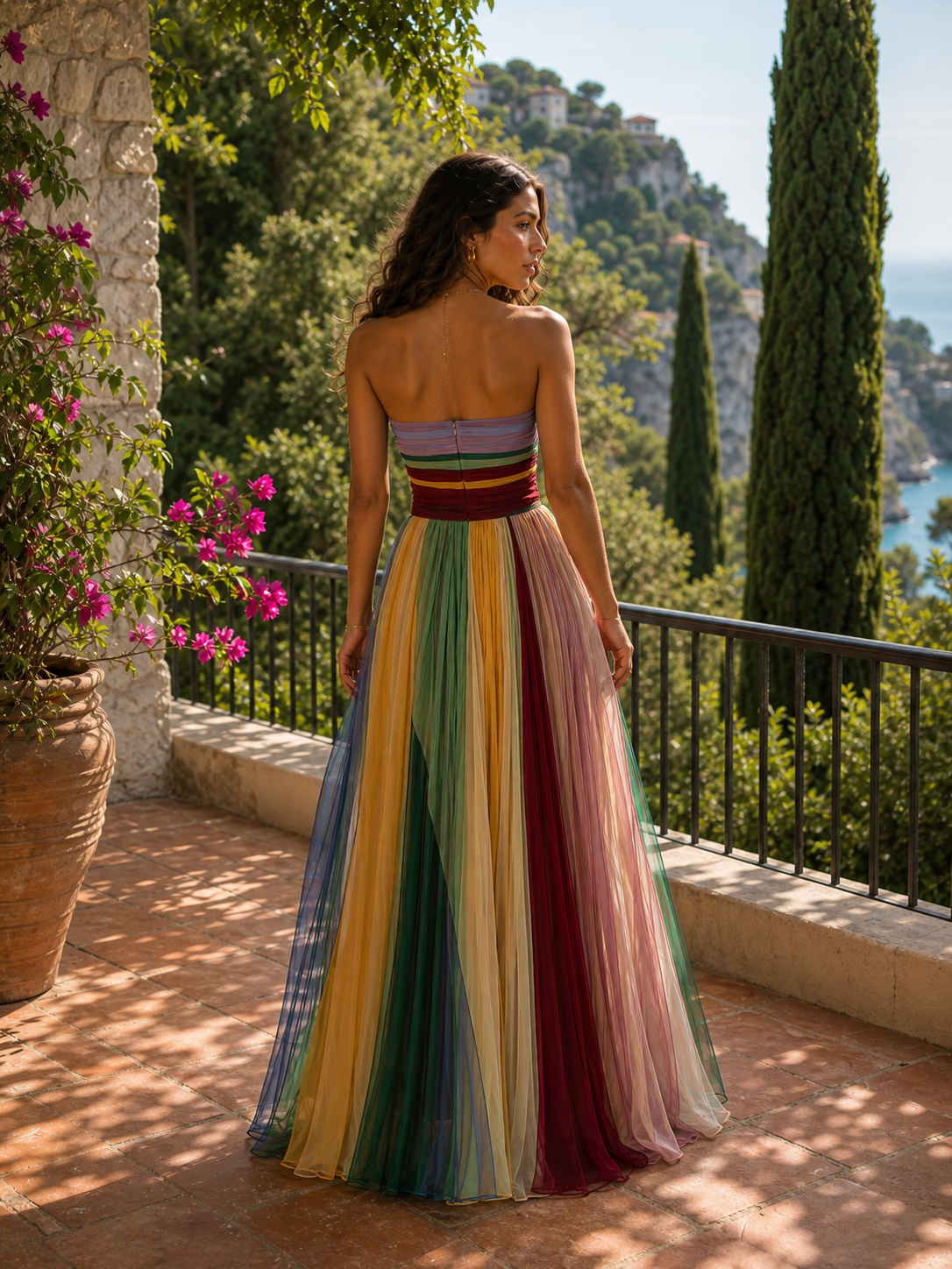 Thirza - Vestido Plisado Multicolor | Edición Especial