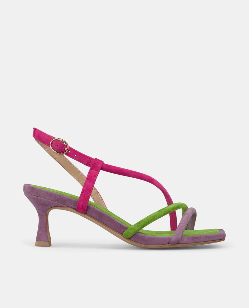 SANDALIA TIRAS MULTICOLOR
