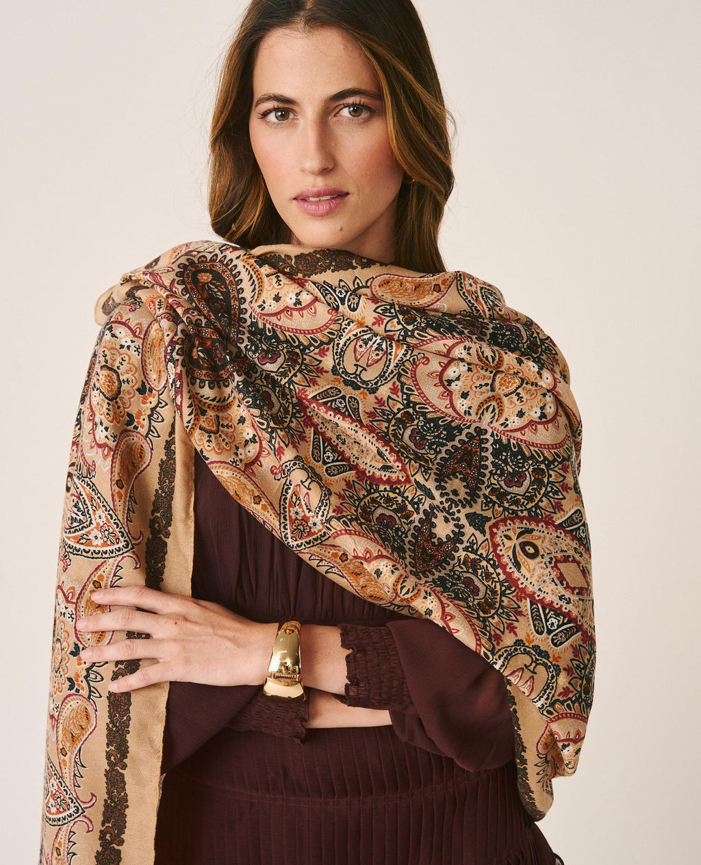 BUFANDA RECTANGULAR ESTAMPADA