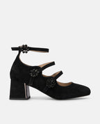 ZAPATO DE ANTE CON HEBILLA