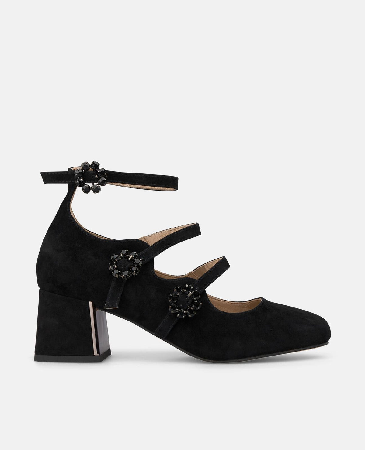 ZAPATO DE ANTE CON HEBILLA