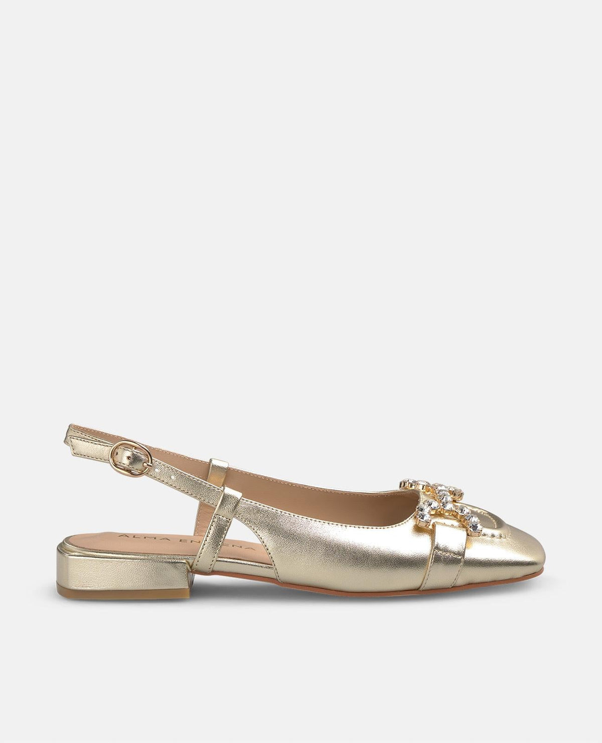 ZAPATO PLANO ESTRIBO PEDRERÍA