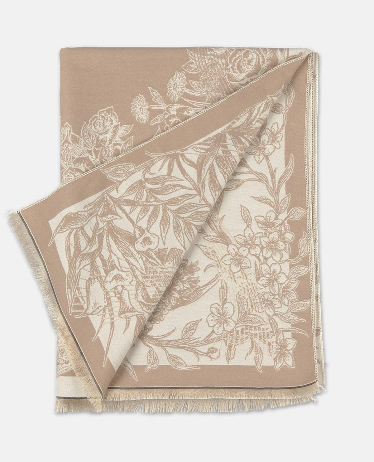 BUFANDA REVERSIBLE ESTAMPADO FLORAL