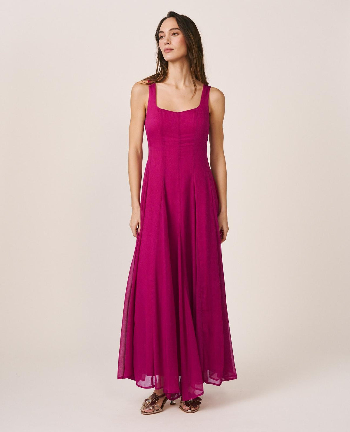 VESTIDO MIDI GASA