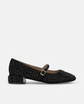 ZAPATO DE ANTE CON PEDRERÍA