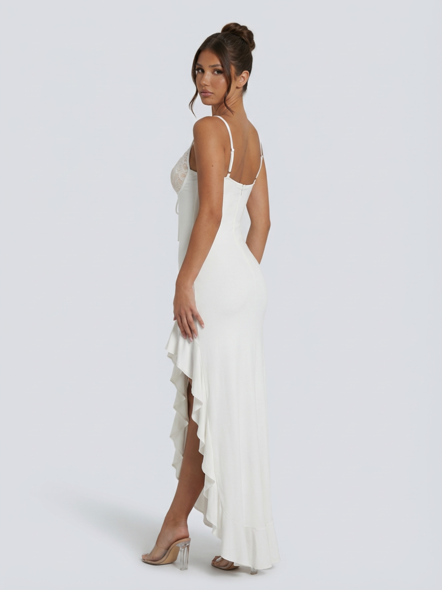 Serelise • Vestido Maxi con Detalles de Encaje
