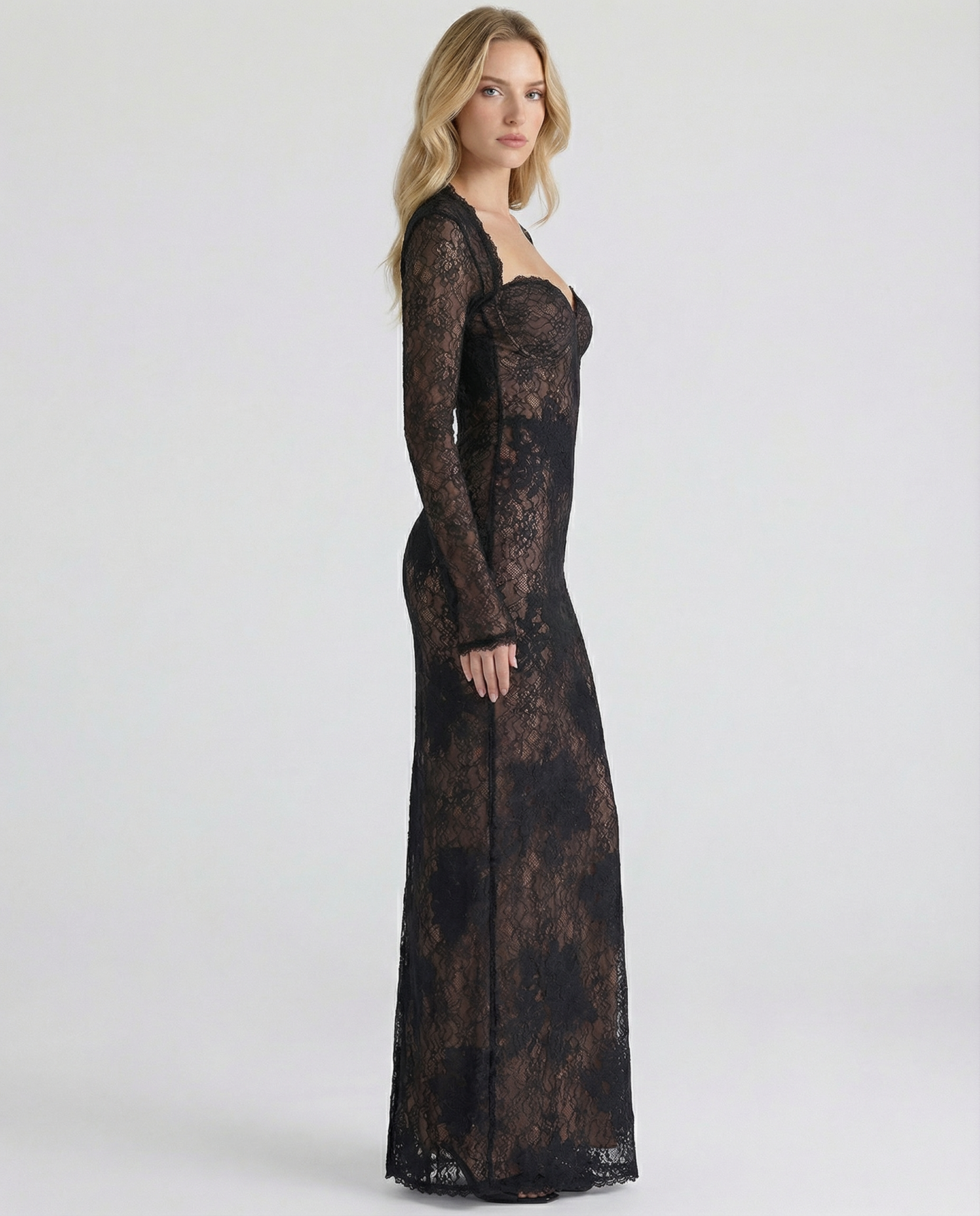Isadora • Vestido Maxi Encaje Convertible