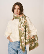 BUFANDA RECTANGULAR ESTAMPADO GEOMÉTRICO