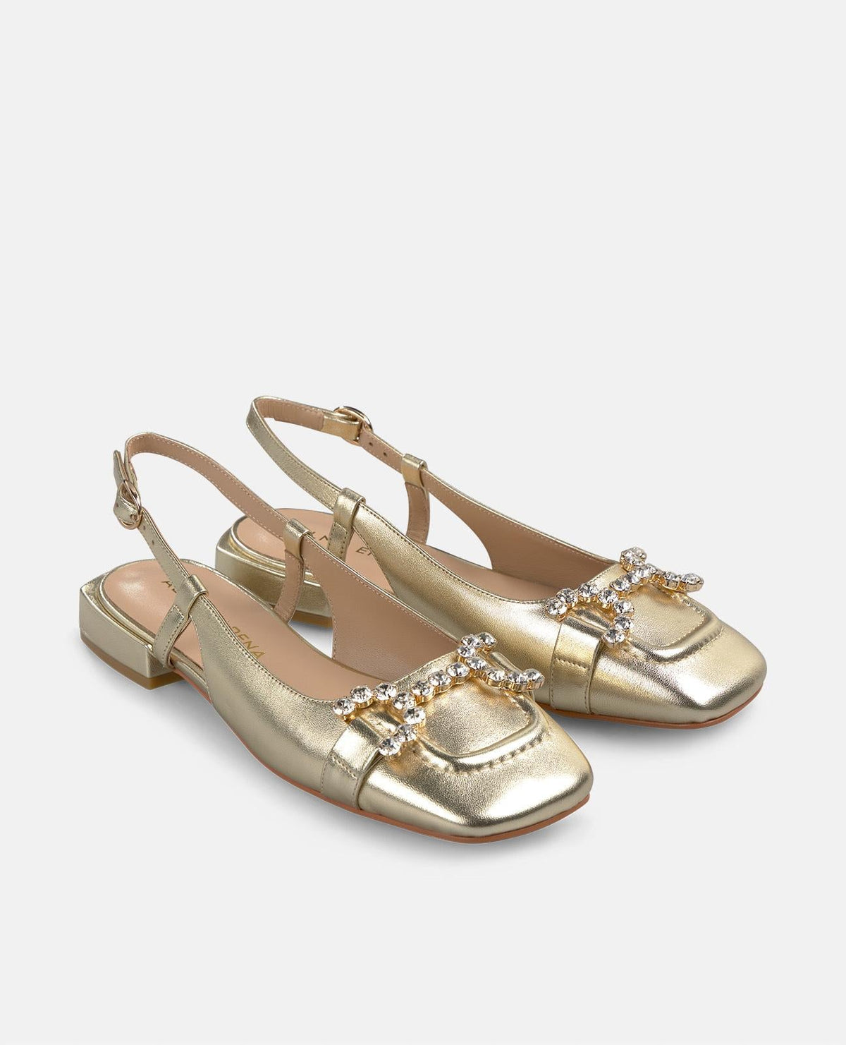 ZAPATO PLANO ESTRIBO PEDRERÍA