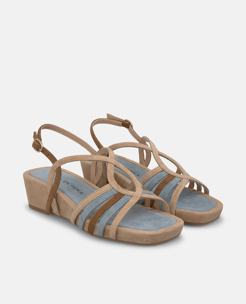 SANDALIA CUÑA MULTICOLOR