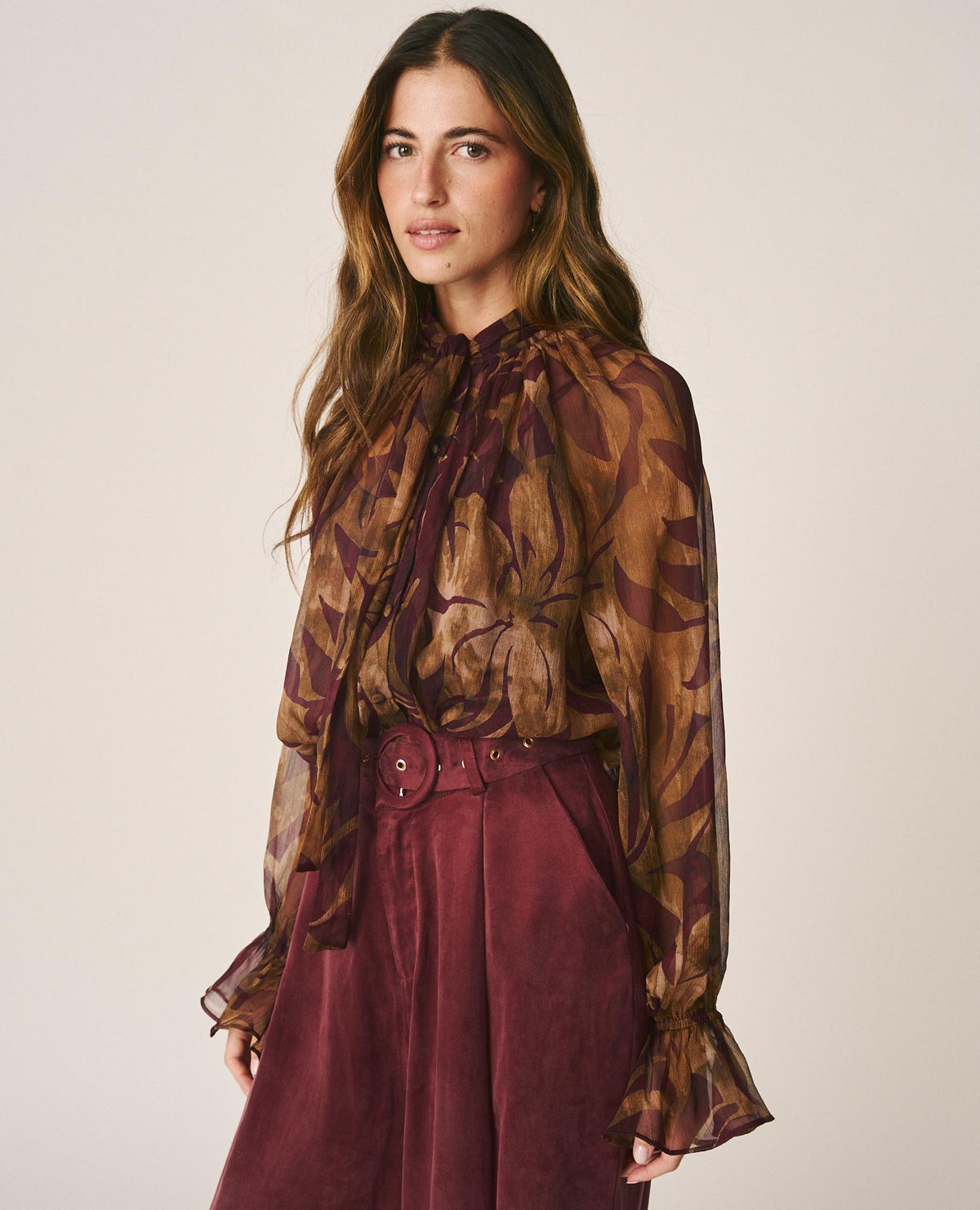 BLUSA GASA FLORAL