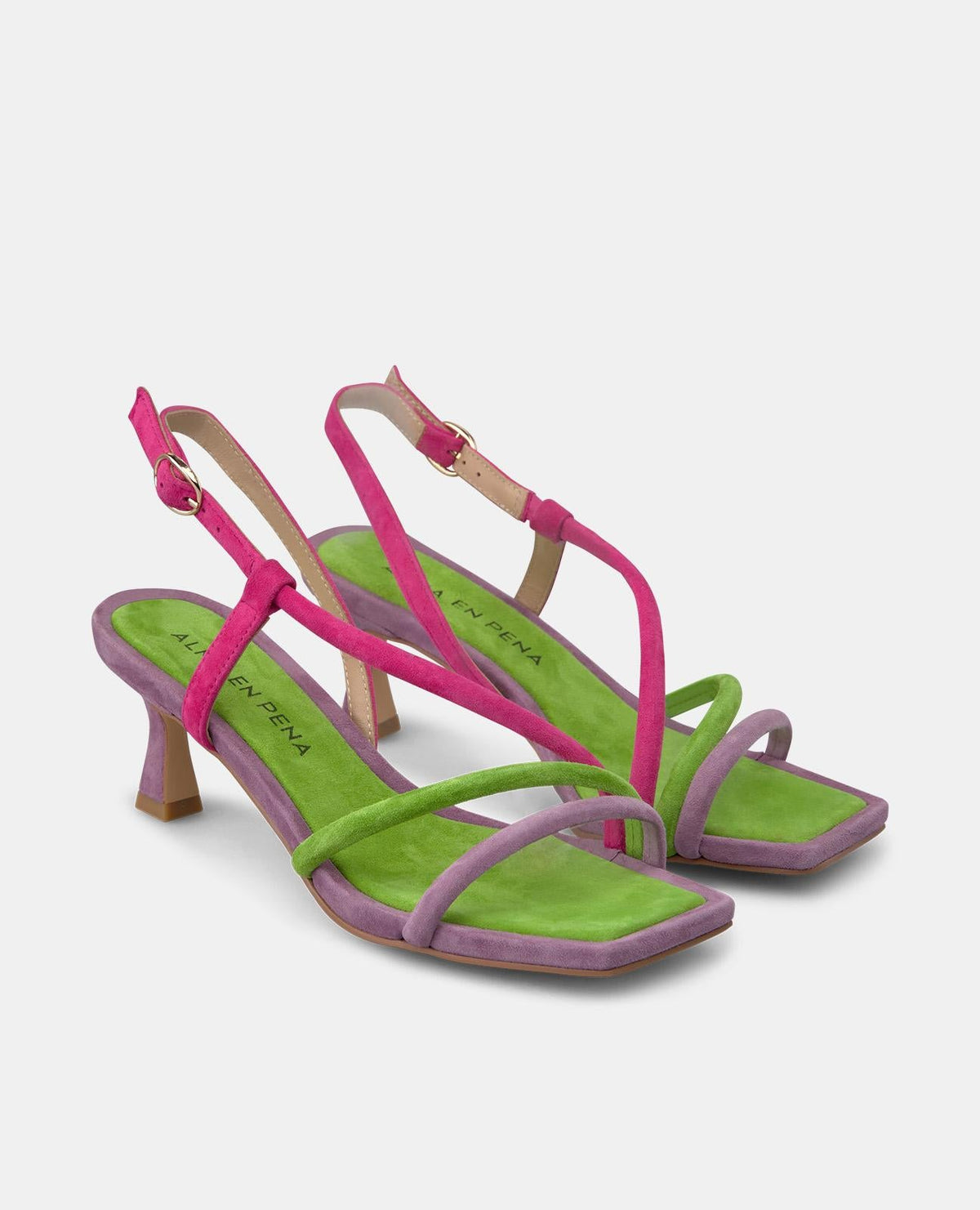 SANDALIA TIRAS MULTICOLOR