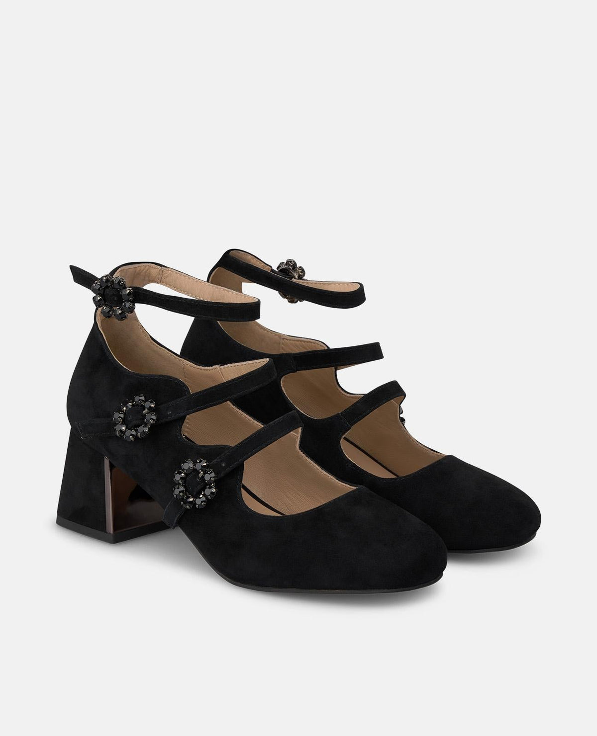 ZAPATO DE ANTE CON HEBILLA
