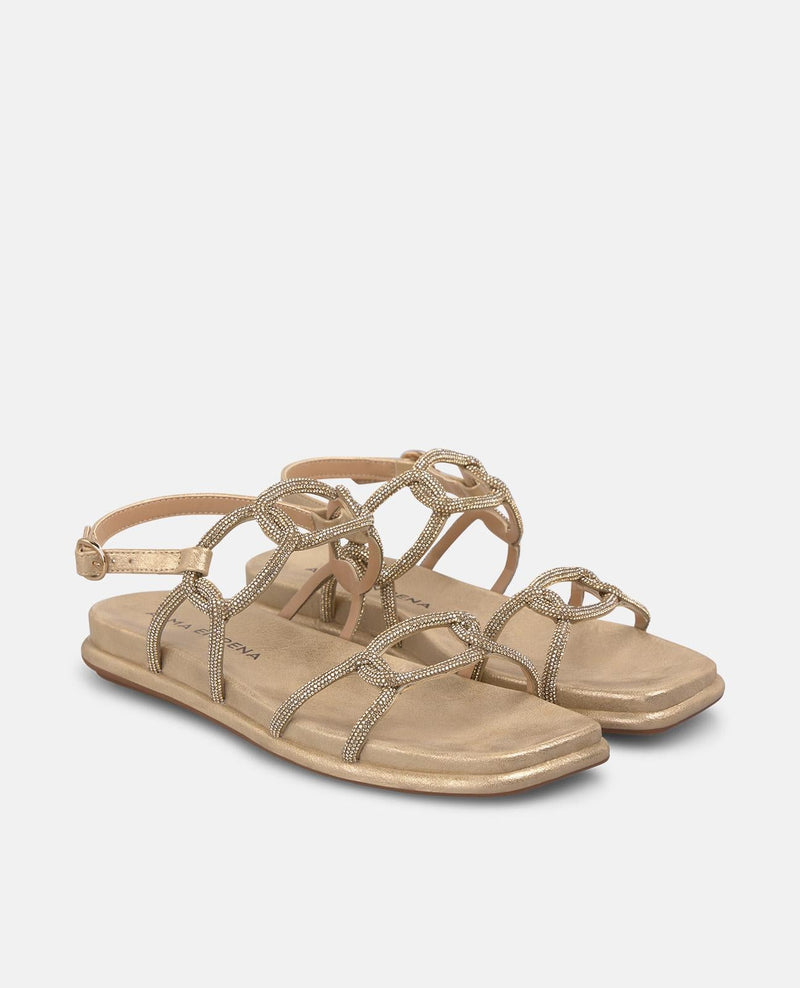 SANDALIA PLANA ENTRELAZADA