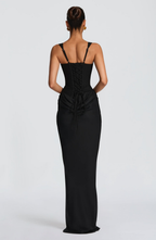 Valentina • Vestido Maxi Esculpido en Reloj de Arena