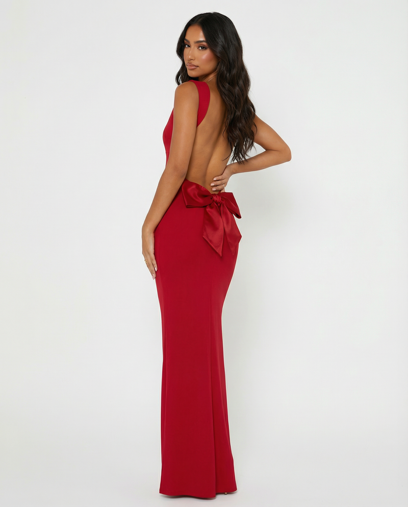 Alessandra • Vestido Maxi Espalda Descubierta
