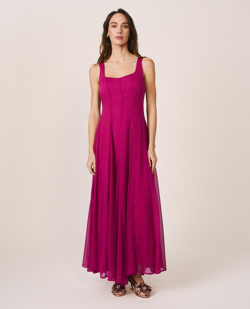 VESTIDO MIDI GASA
