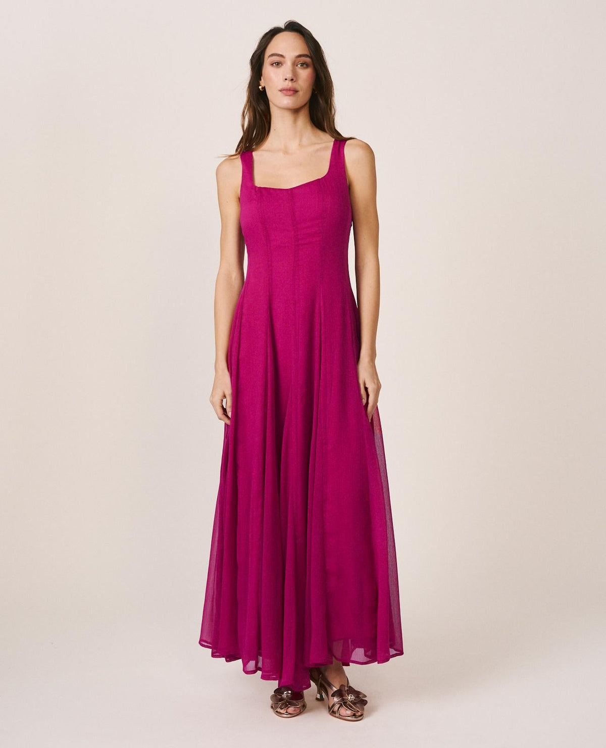 VESTIDO MIDI GASA