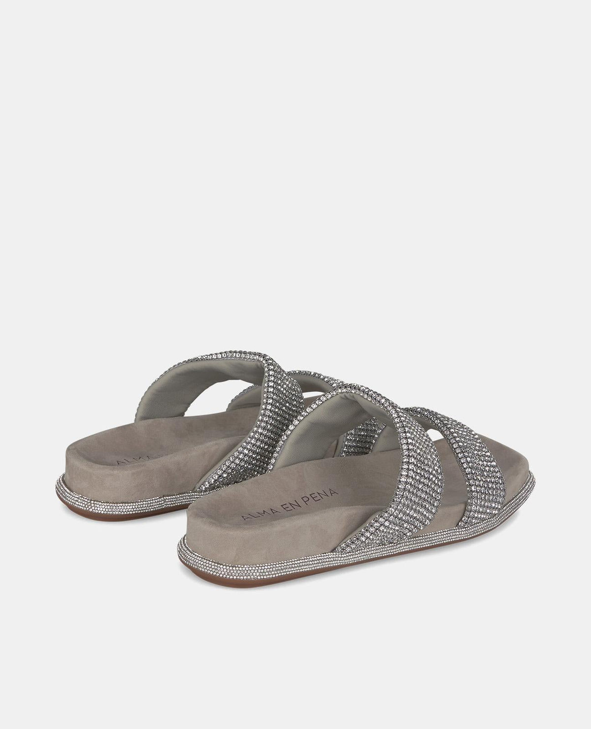SANDALIA PLANA TIRAS STRASS