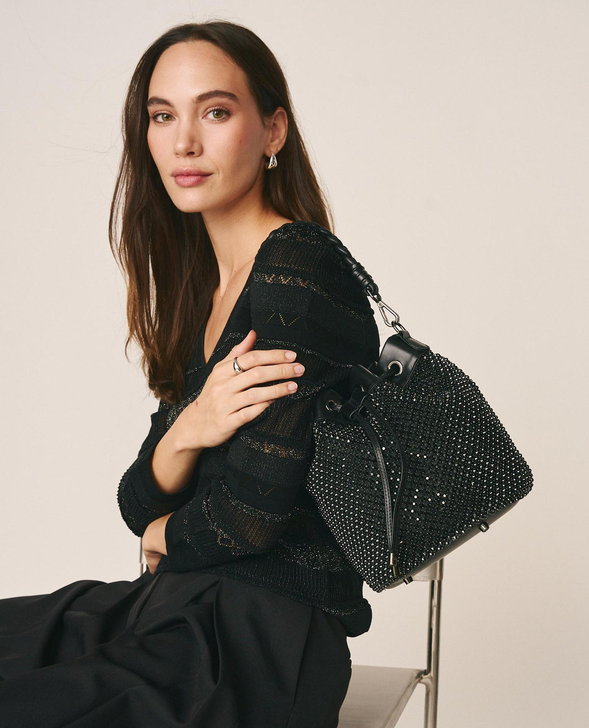 BOLSO BOMBONERA TEXTURIZADO