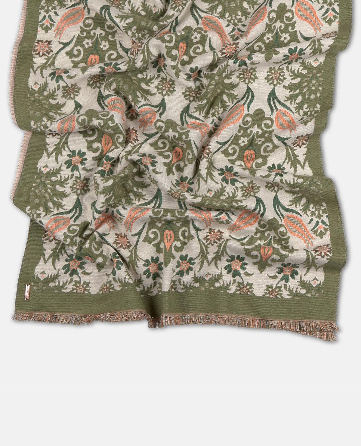 BUFANDA RECTANGULAR ESTAMPADO GEOMÉTRICO
