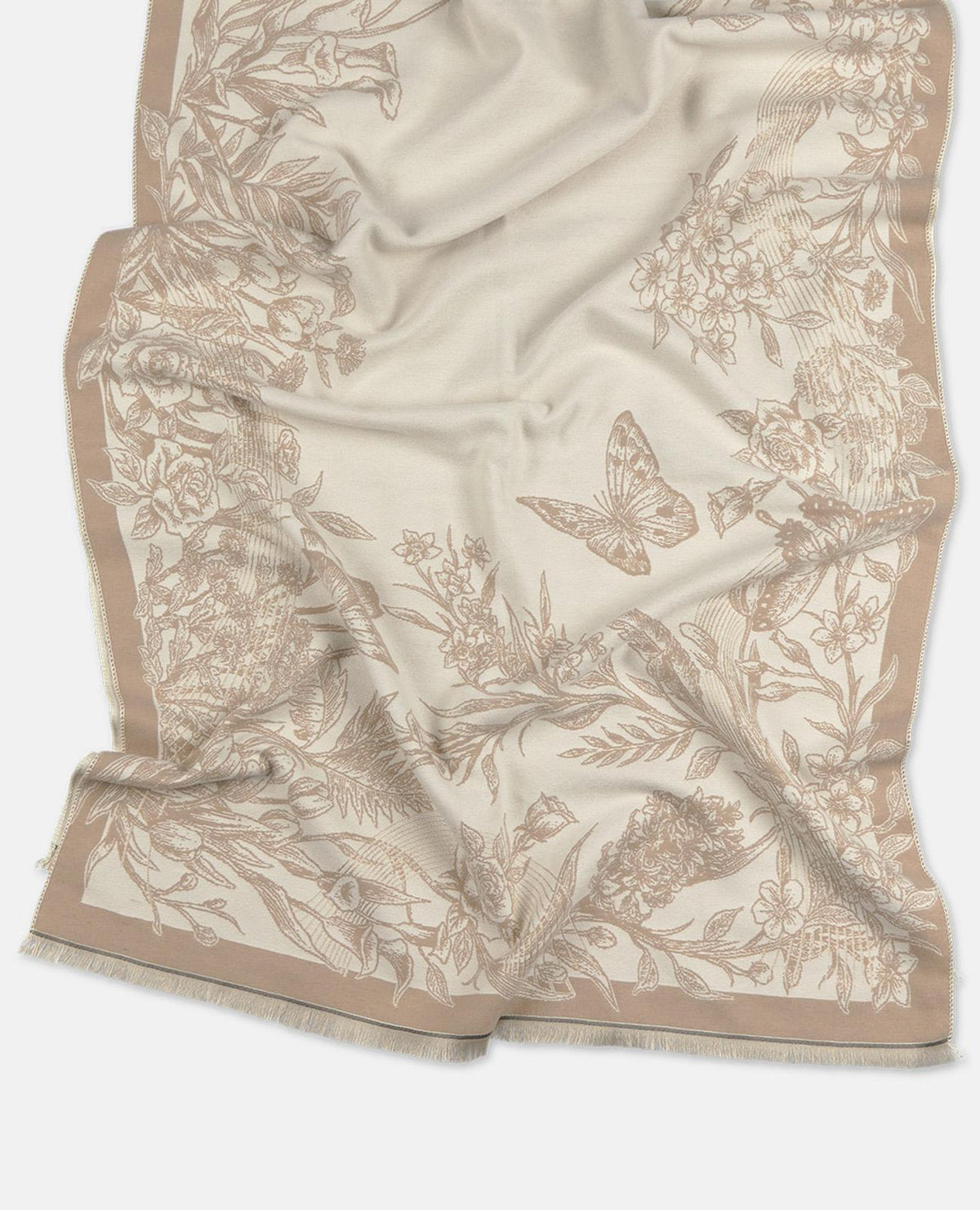 BUFANDA REVERSIBLE ESTAMPADO FLORAL