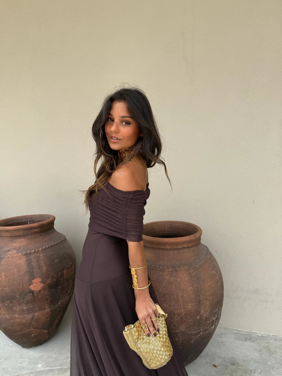 Vestido Toledo en color marrón