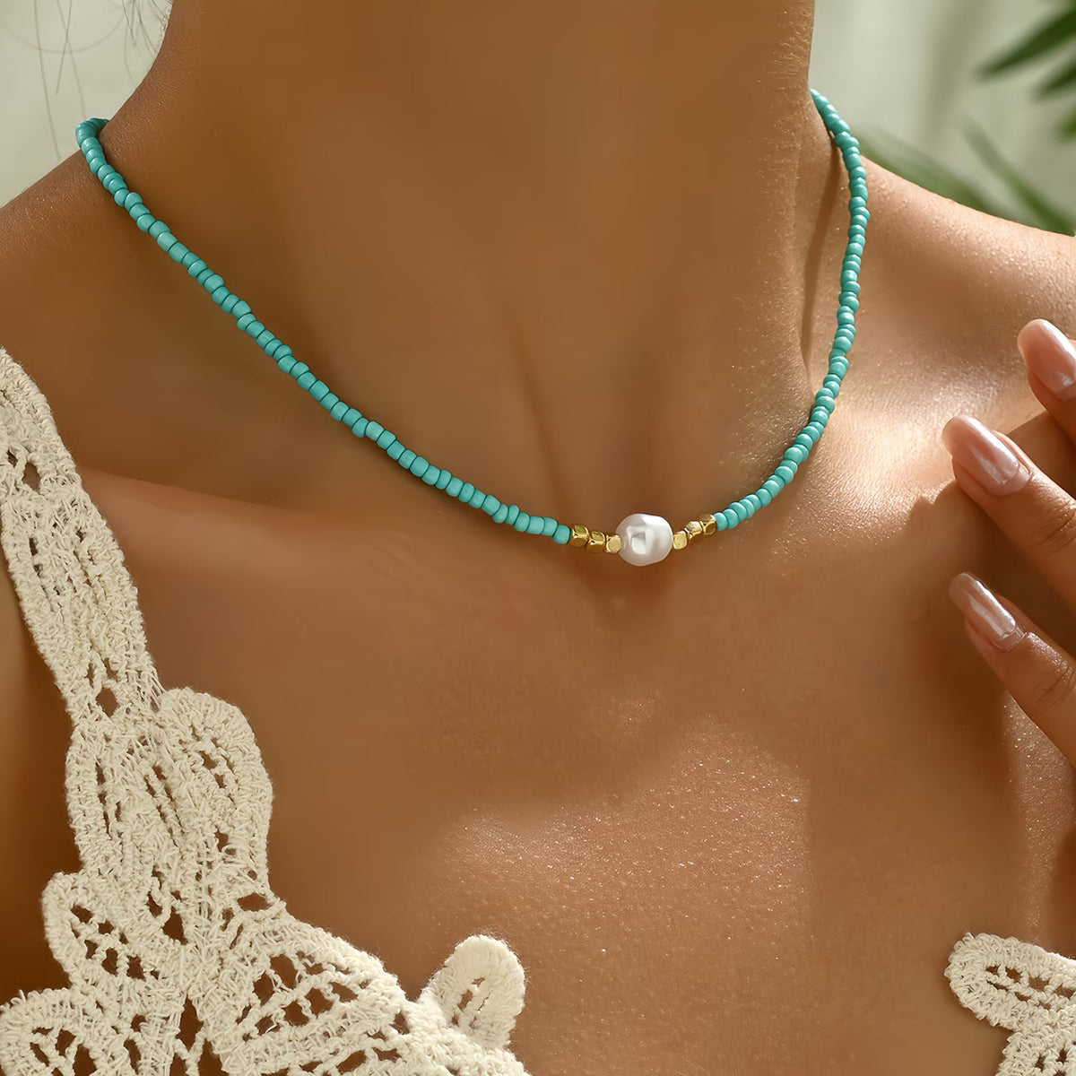 Collar de Perlas Minimal