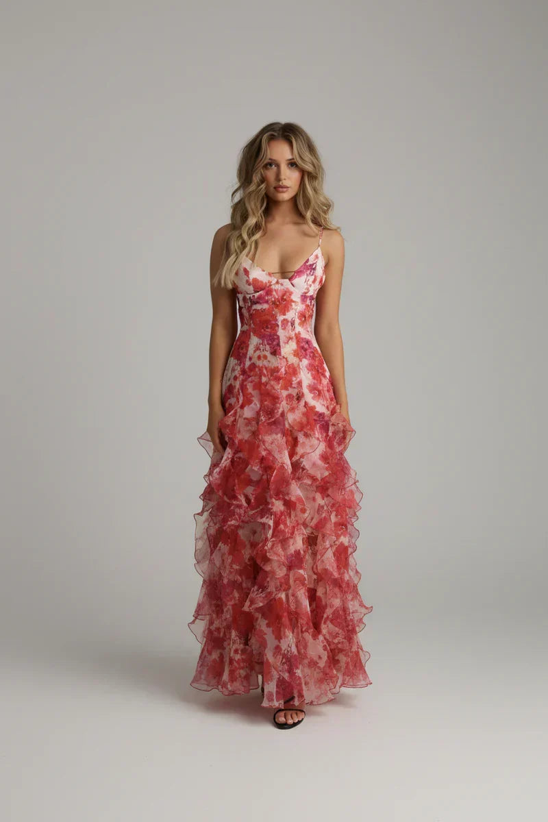 Gabrielle • Vestido Ruffle maxi