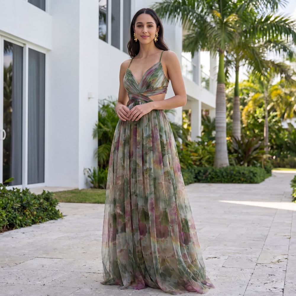 Dayana – Vestido Maxi Cruzado por Delante