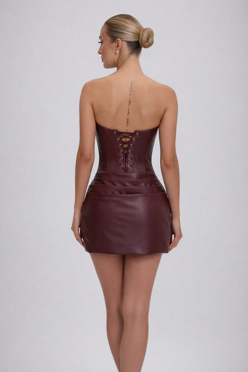 Willow • Vestido Mini con Falda Draped