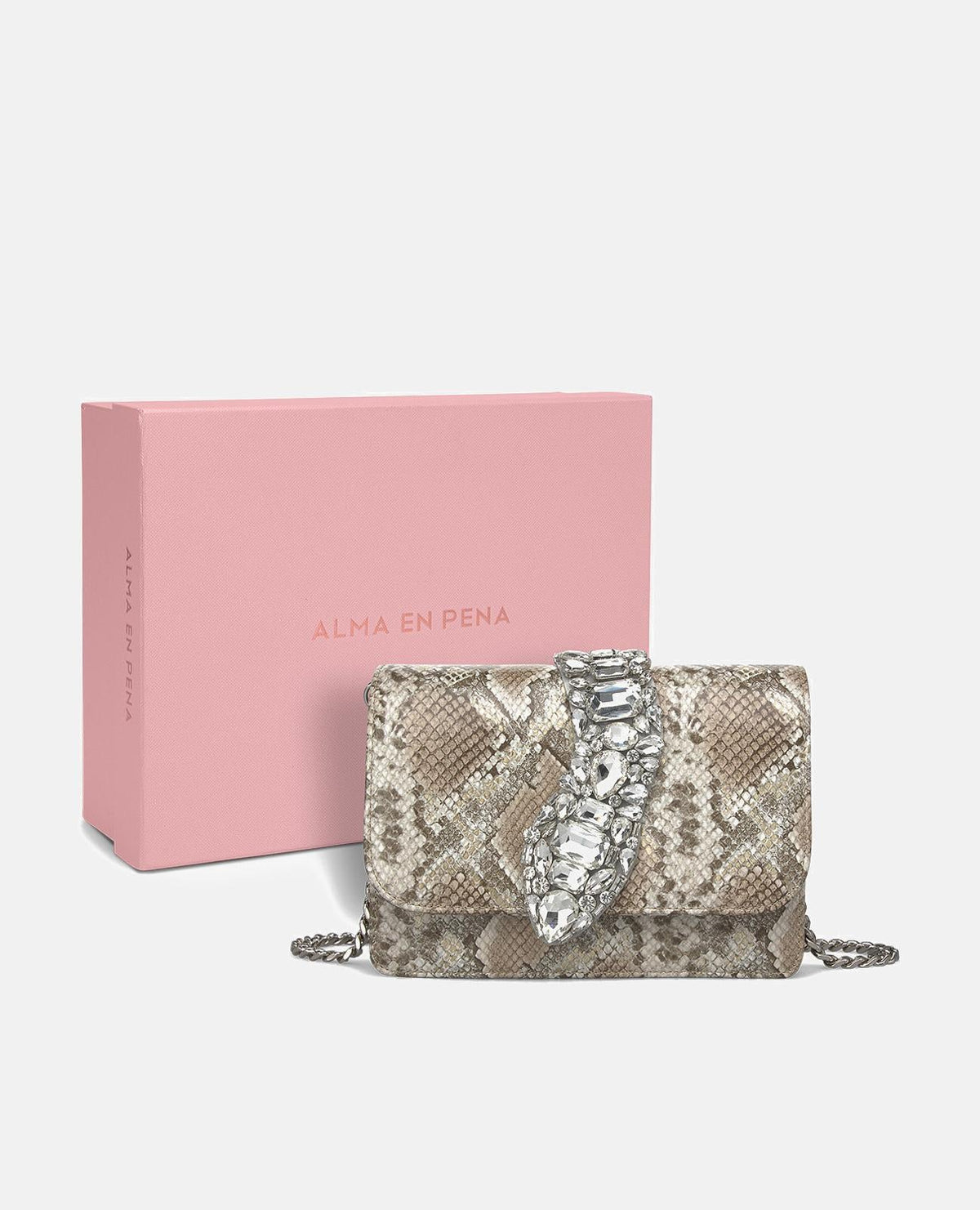 BOLSO BANDOLERA SOLAPA SERPIENTE