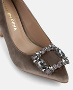 ZAPATO TACÓN CON FLOR
