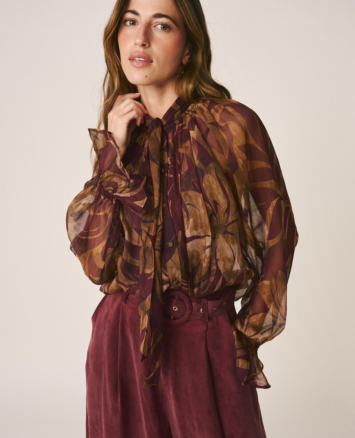 BLUSA GASA FLORAL