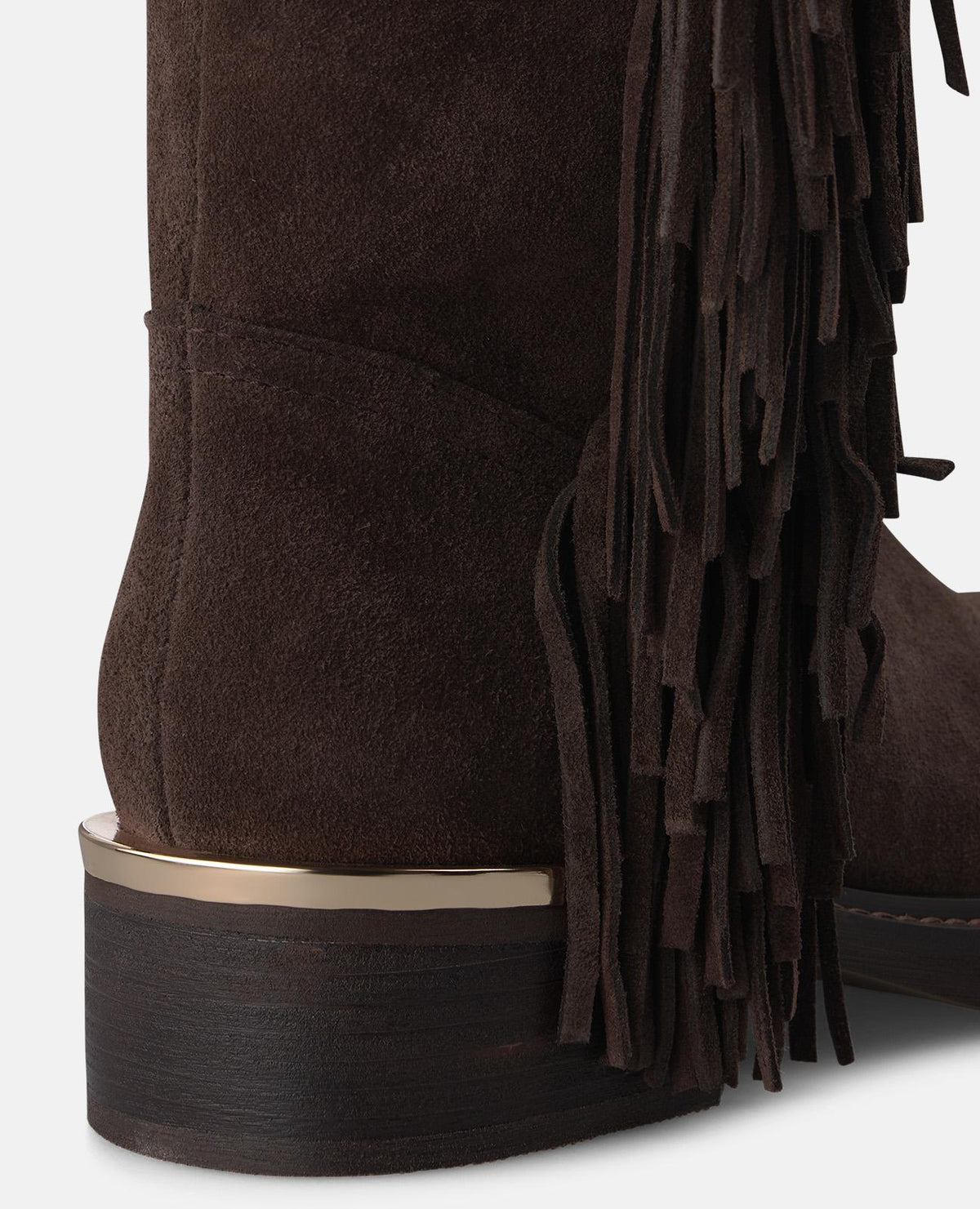 BOTA DE PIEL CON FLECOS