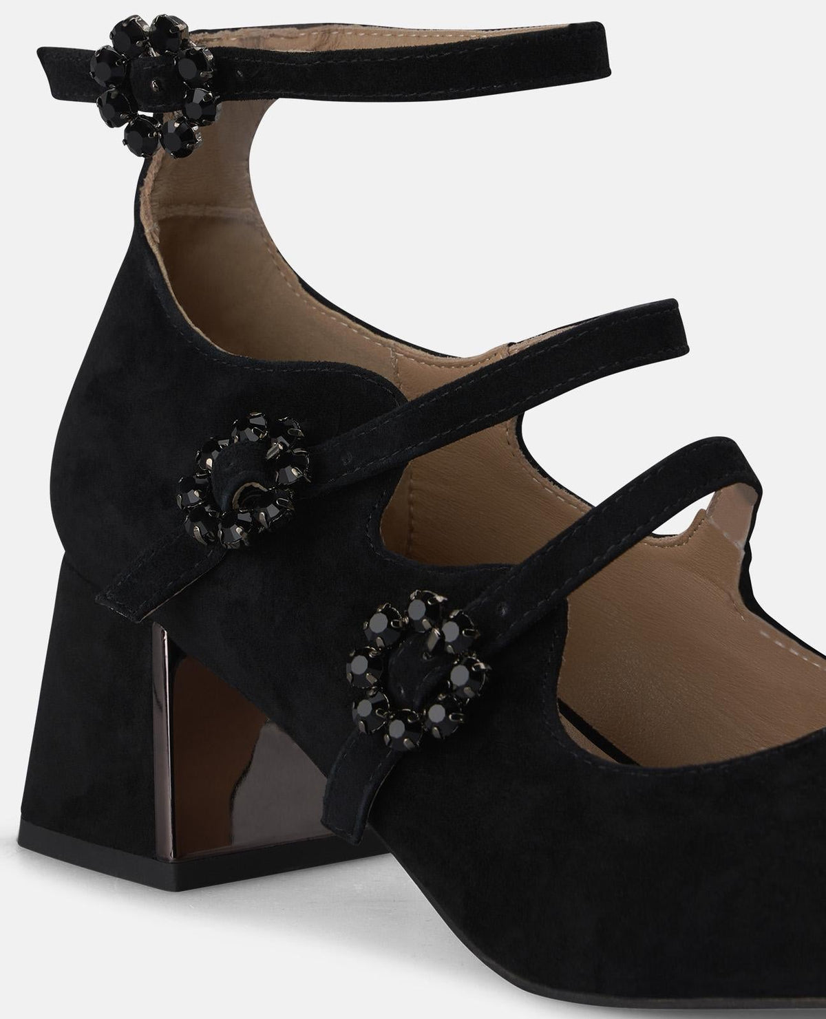 ZAPATO DE ANTE CON HEBILLA