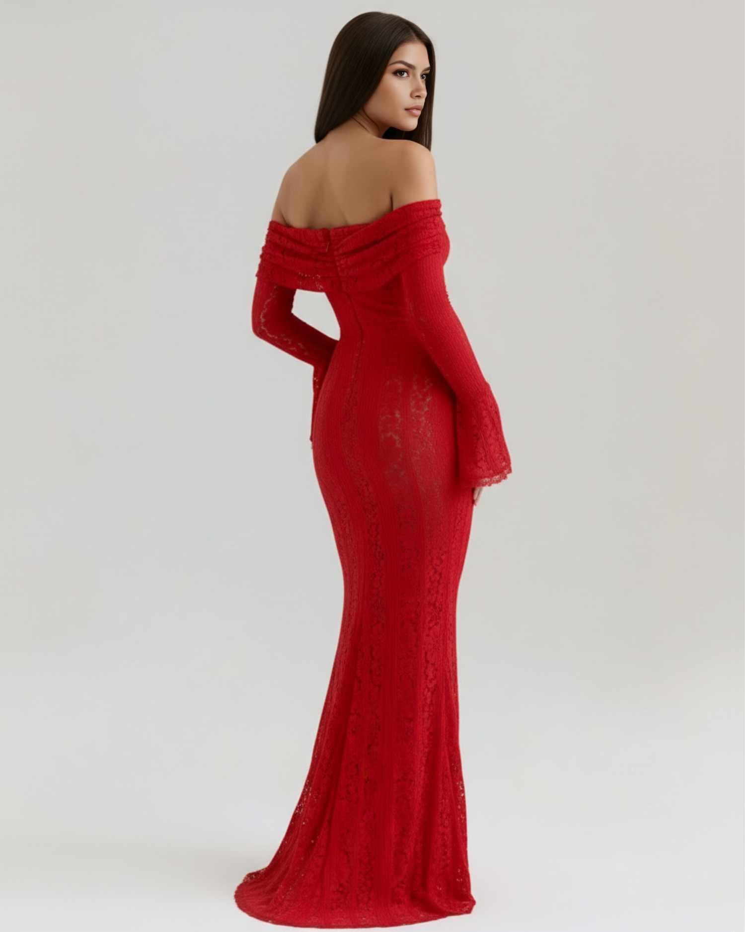 Josefina • Vestido Maxi de Encaje Off Shoulder